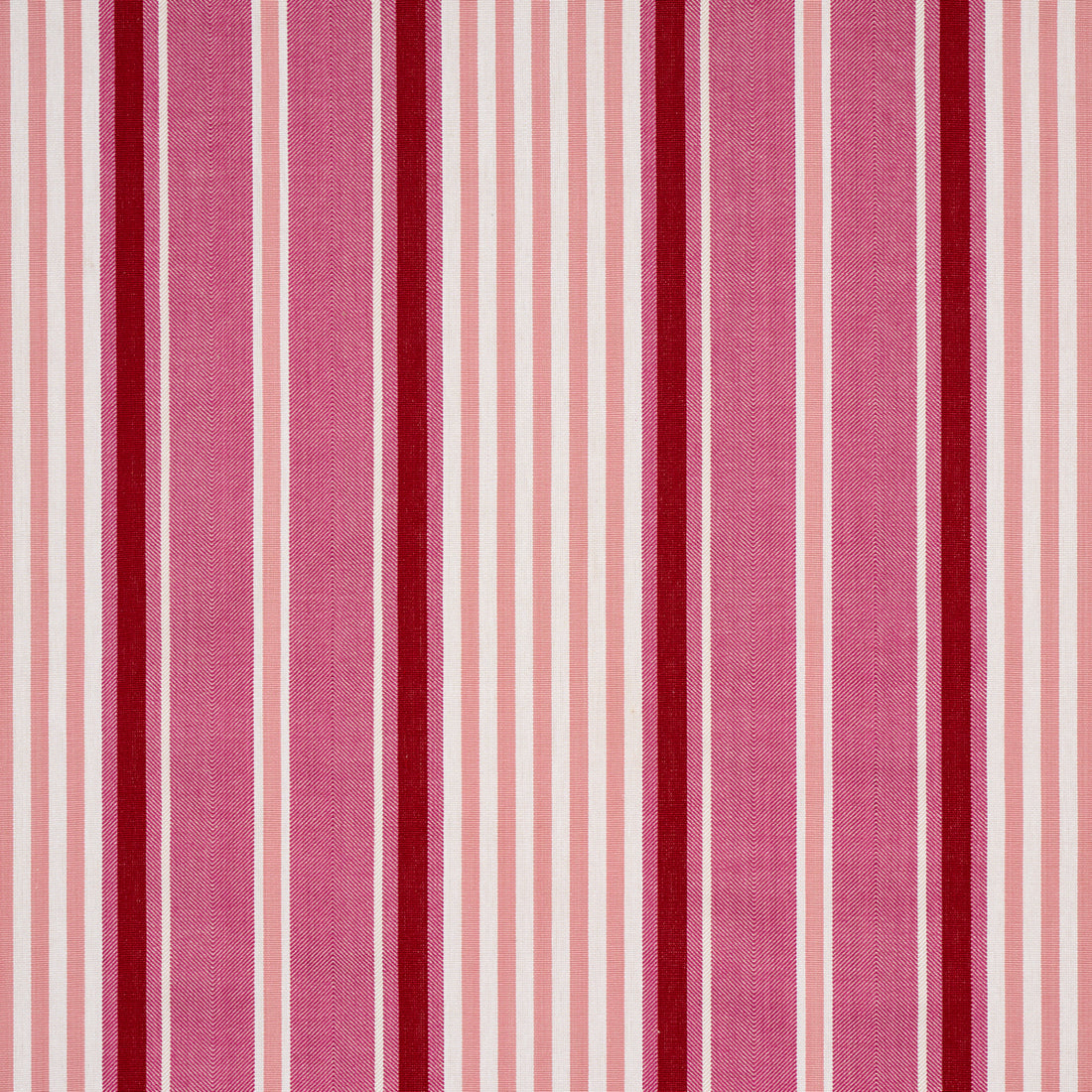 Minzer Cotton Stripe fabric in pink color - pattern number 66016 - by Schumacher in the Stripes Revisits collection