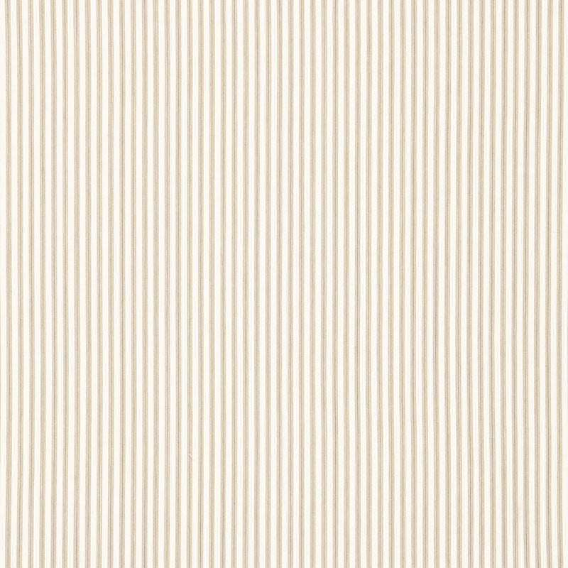 Wellfleet Ticking Stripe fabric in pebble color - pattern number 66020 - by Schumacher in the Sea Island Stripe collection