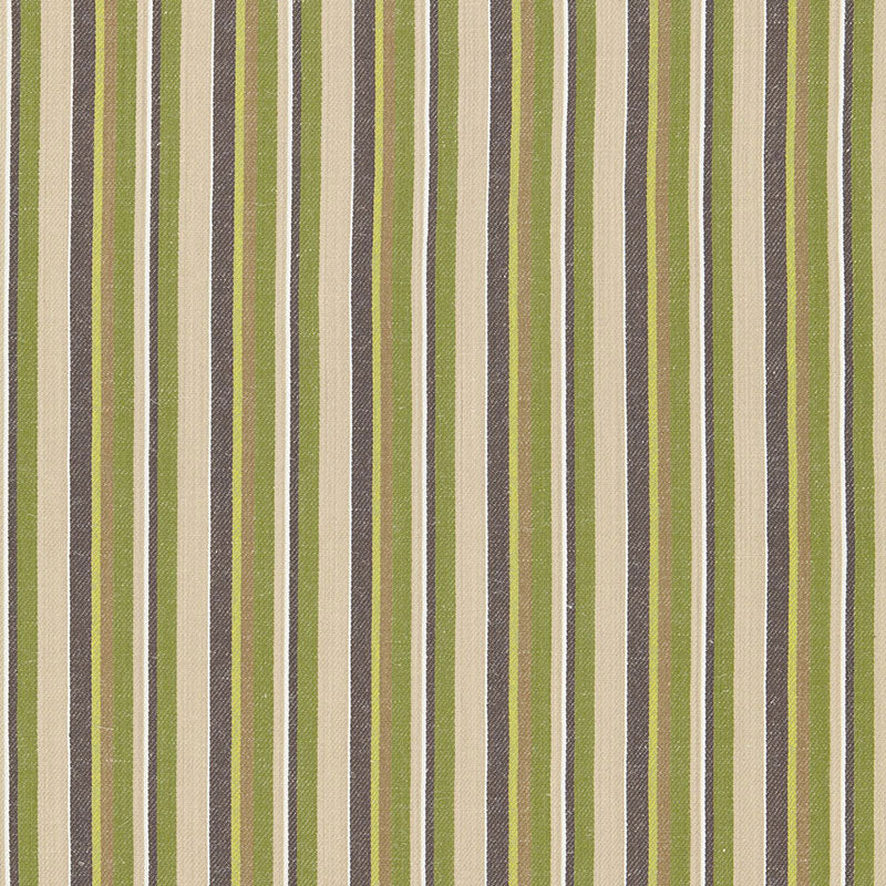 Kiawah Stripe fabric in vert color - pattern number 66031 - by Schumacher in the Sea Island Stripe collection