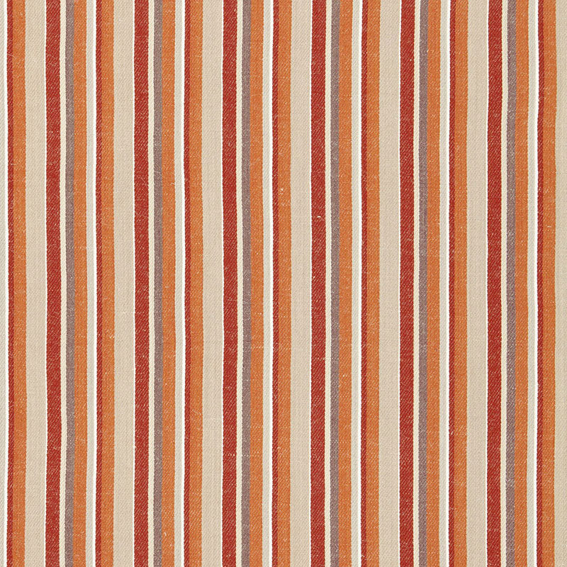 Kiawah Stripe fabric in valencia color - pattern number 66032 - by Schumacher in the Sea Island Stripe collection