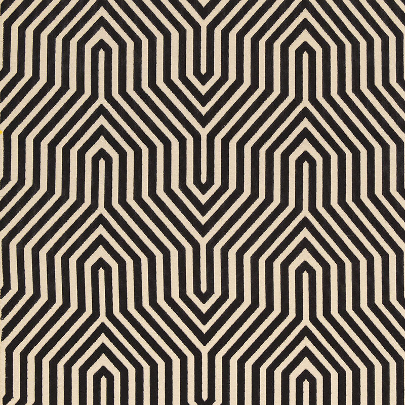 Vanderbilt Velvet fabric in noir color - pattern number 66192 - by Schumacher in the Mary Mcdonald collection