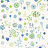 Lollipop fabric in turquoise  leaf color - pattern number 66241 - by Schumacher in the Flight of Fancy collection