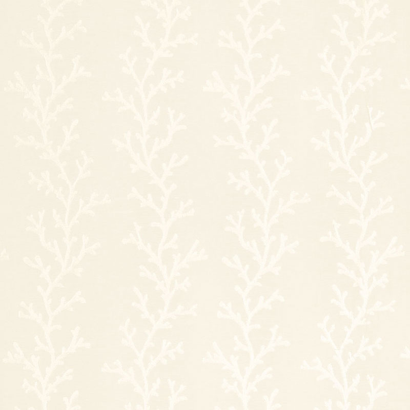 Coral Sheer fabric in polar white  ecru color - pattern number 66330 - by Schumacher in the Radiance Sheers &amp; Casements collection