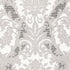 Toscana Linen Damask fabric in grisaille color - pattern number 66342 - by Schumacher in the Palazzo collection