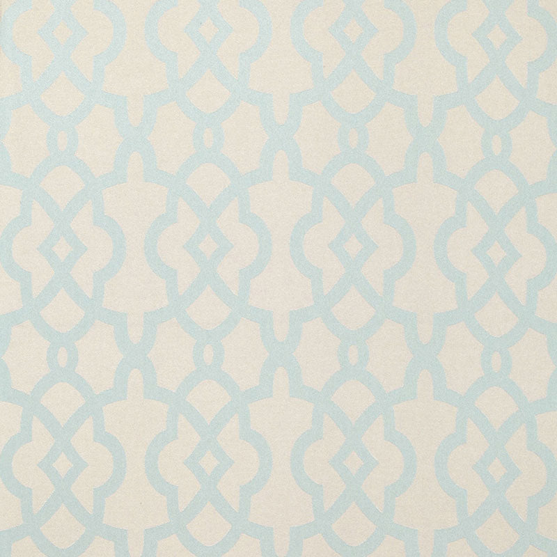 Lincent Weave fabric in aqua color - pattern number 66420 - by Schumacher in the Courtrai collection