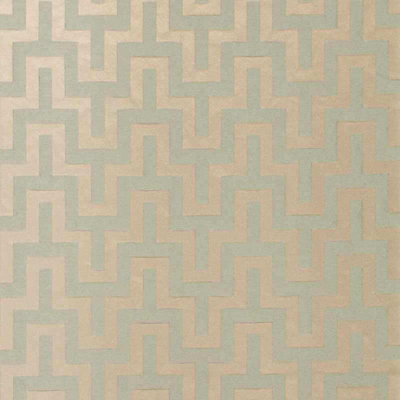 Maubray Weave fabric in aqua color - pattern number 66551 - by Schumacher in the Courtrai collection