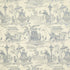 Bassano Embroidered Toile fabric in delft color - pattern number 66600 - by Schumacher in the Palazzo collection