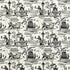 Bassano Embroidered Toile fabric in black color - pattern number 66602 - by Schumacher in the Perennial Favorites collection