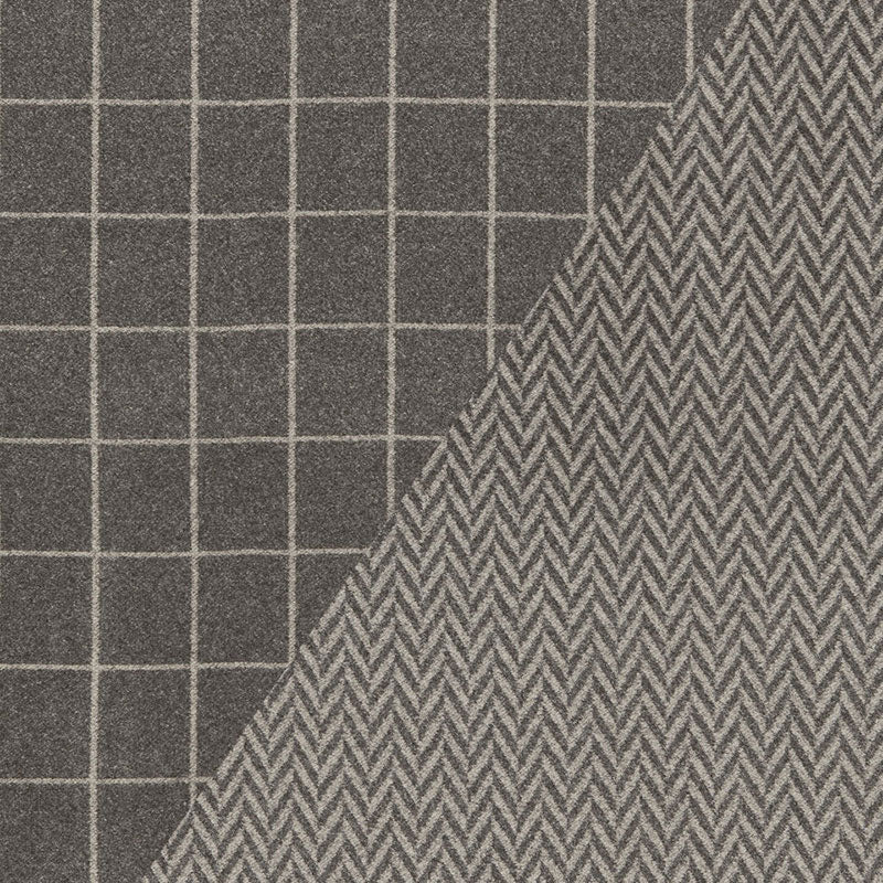 Colorado fabric in charcoal  nickel color - pattern number 66652 - by Schumacher in the Luxe Lodge collection