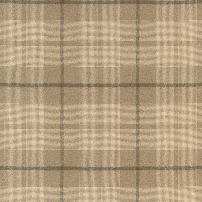 Montana Wool Plaid fabric in buckskin color - pattern number 66660 - by Schumacher in the A Country Life collection
