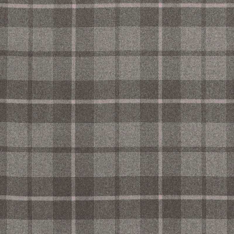 Montana Wool Plaid fabric in oxford grey color - pattern number 66661 - by Schumacher in the Luxe Lodge collection