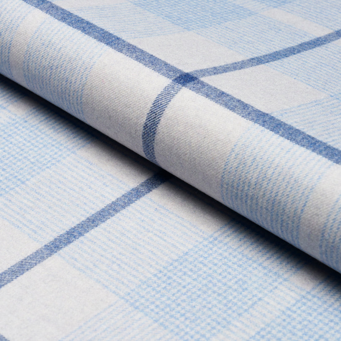 Montana Wool Plaid fabric in arctic color - pattern number 66667 - by Schumacher in the A Country Life collection