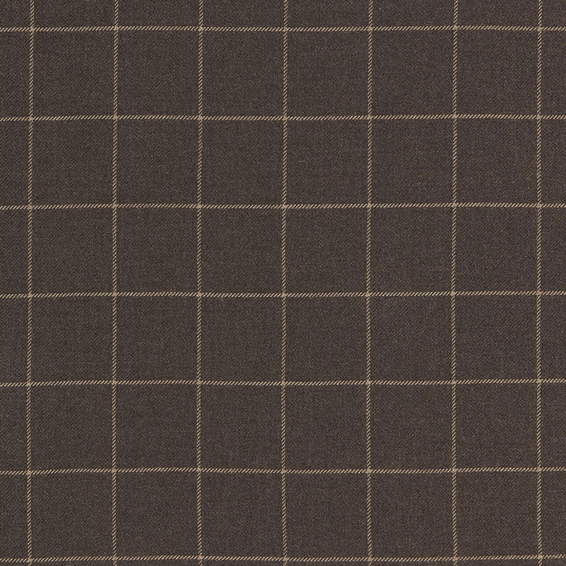 Bancroft Wool Plaid fabric in sable color - pattern number 66770 - by Schumacher in the Luxe Lodge collection
