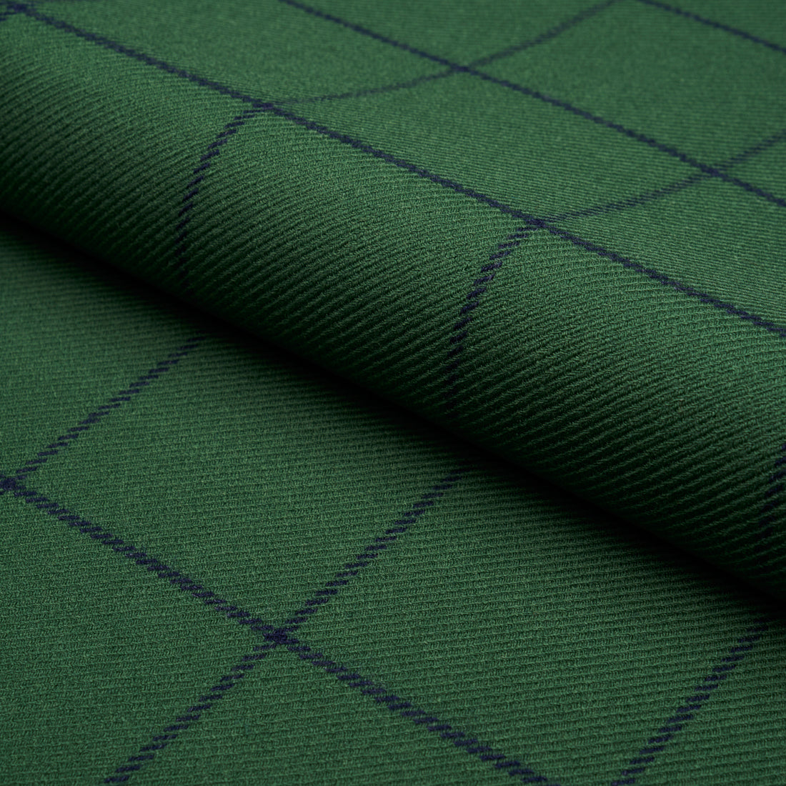 Bancroft Wool Plaid fabric in green color - pattern number 66776 - by Schumacher in the A Country Life collection