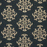 Byron Embroidered Wool fabric in charcoal color - pattern number 66830 - by Schumacher in the Ottoman Chic collection