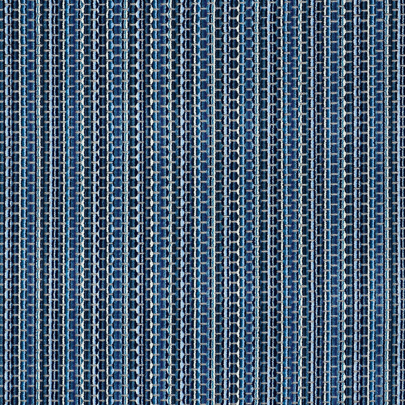 Downtown Velvet fabric in indigo color - pattern number 66913 - by Schumacher in the Cut &amp; Patterned Velvets collection
