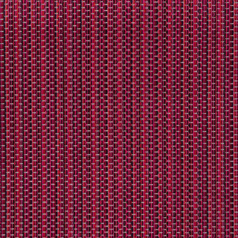 Downtown Velvet fabric in garnet color - pattern number 66914 - by Schumacher in the Cut &amp; Patterned Velvets collection