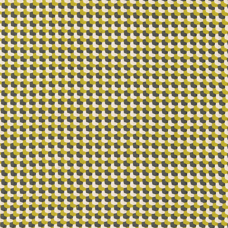 Crosstown Weave fabric in citron color - pattern number 67100 - by Schumacher in the Chroma collection