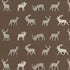 Caribou Embroidery fabric in java color - pattern number 67161 - by Schumacher in the Luxe Lodge collection