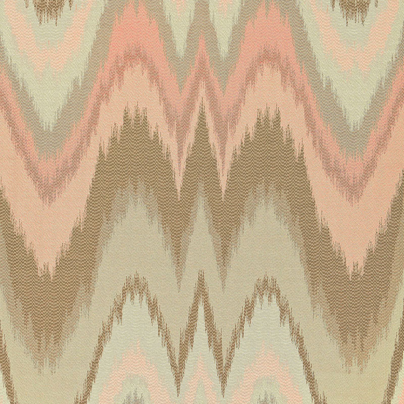 Bargello fabric in blush conch color - pattern number 67171 - by Schumacher in the Mary Mcdonald collection