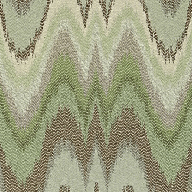 Bargello fabric in aquamarine color - pattern number 67172 - by Schumacher in the Mary Mcdonald collection