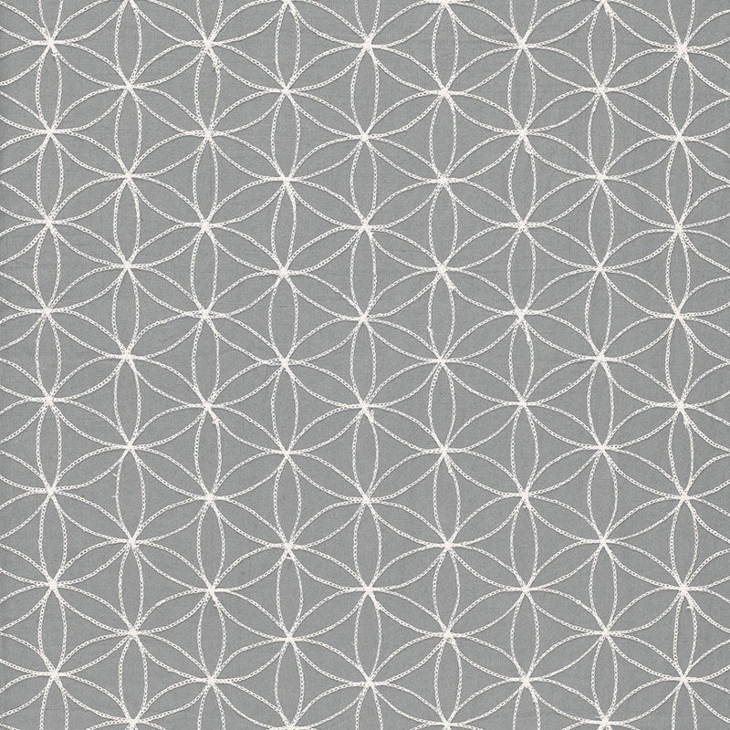 Kaleidoscope fabric in smoke color - pattern number 67210 - by Schumacher in the Au Naturel collection