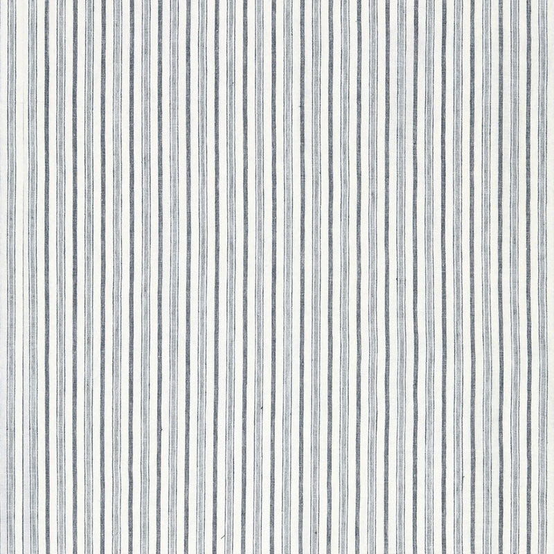 Muir Linen Sheer fabric in denim color - pattern number 67220 - by Schumacher in the Au Naturel collection