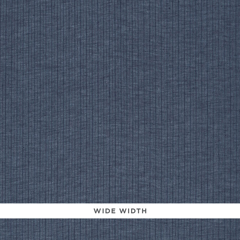 Cascade Stripe Sheer fabric in indigo color - pattern number 67390 - by Schumacher in the Essentials: Sheers &amp; Casements collection