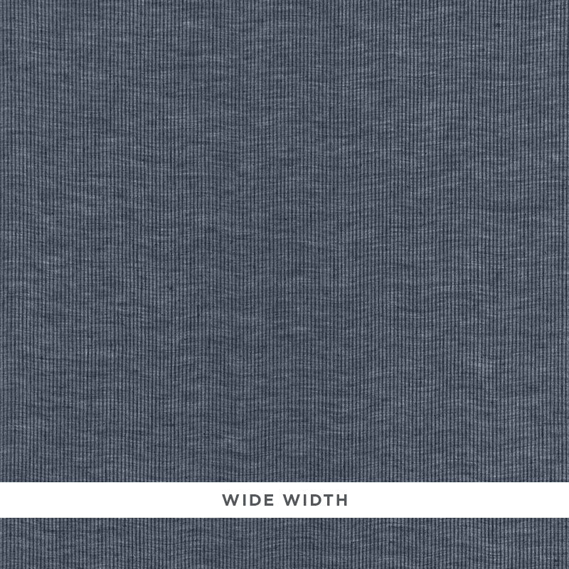 Island Stripe Sheer fabric in indigo color - pattern number 67400 - by Schumacher in the Essentials: Sheers &amp; Casements collection