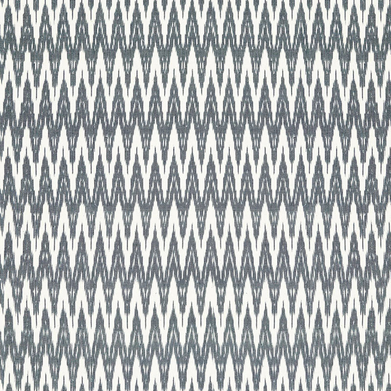 Kilimanjaro Ikat fabric in denim color - pattern number 67492 - by Schumacher in the Au Naturel collection