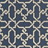 Cordoba Embroidery fabric in indigo color - pattern number 67570 - by Schumacher in the Au Naturel collection
