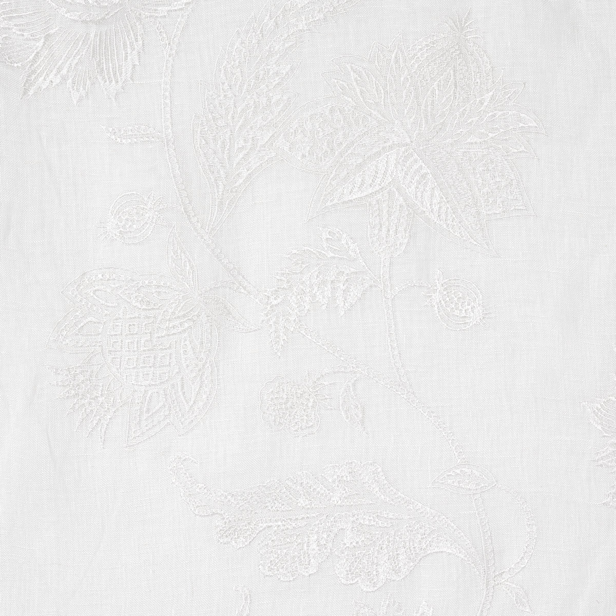 Gabriella Embroidered Sheer fabric in ivory color - pattern number 67700 - by Schumacher in the Firenze / Sheers &amp; Casements collection