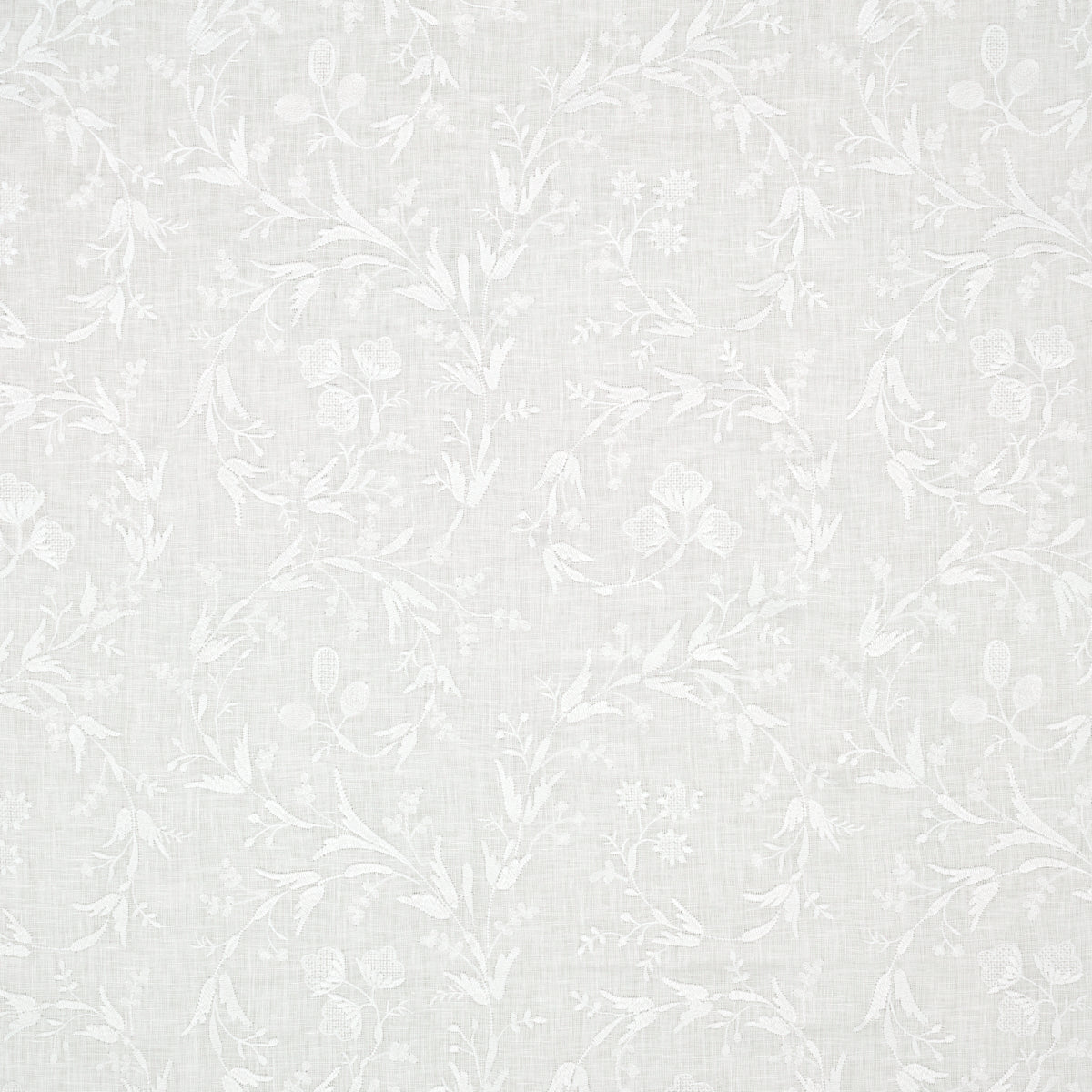 Fiorentina Embroidery fabric in ivory color - pattern number 67820 - by Schumacher in the Essentials: Sheers &amp; Casements collection