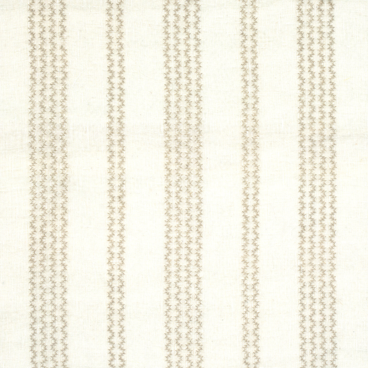 Piero Stripe Embroidered Sheer fabric in pearl color - pattern number 67880 - by Schumacher in the Essentials: Sheers &amp; Casements collection