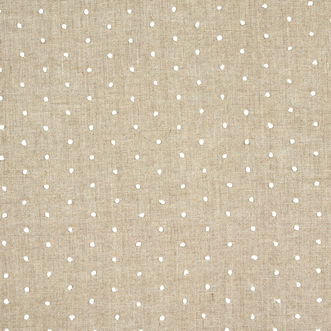 Pebble Embroidery fabric in linen color - pattern number 67980 - by Schumacher in the Au Naturel collection