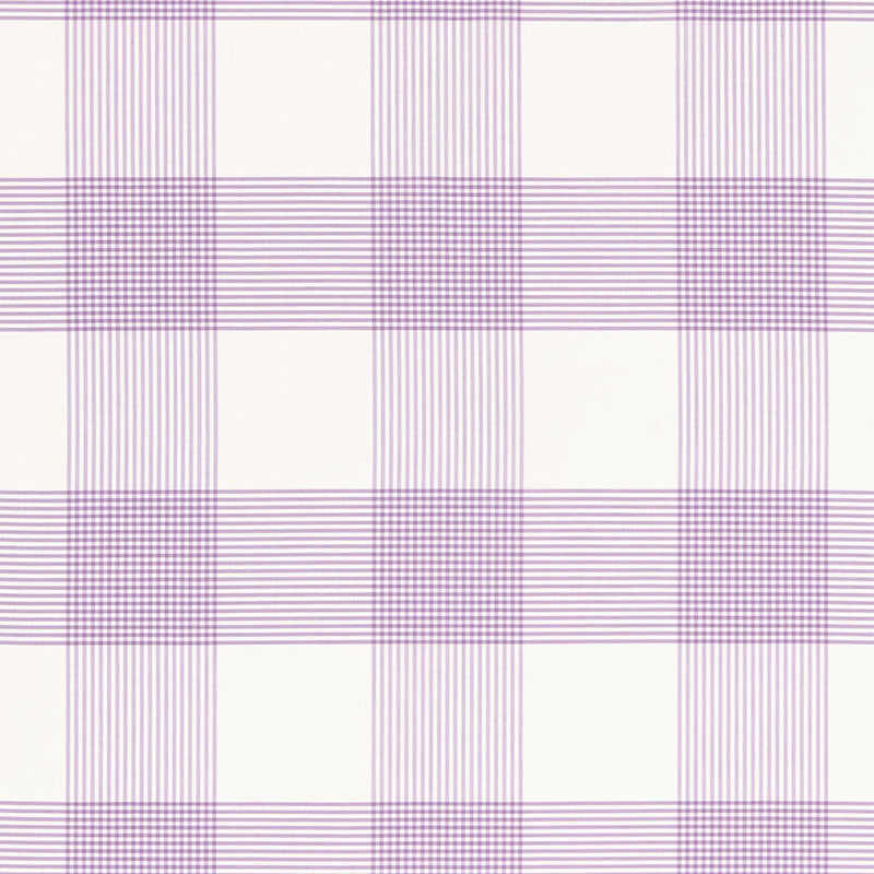 Antigua Plaid fabric in lavender color - pattern number 68030 - by Schumacher in the Calypso collection