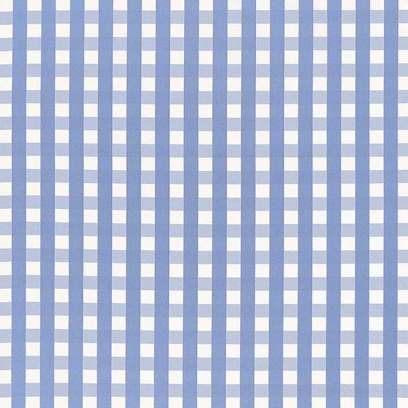 Bermuda Check fabric in cornflower color - pattern number 68064 - by Schumacher in the Calypso collection