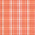 Belize Plaid fabric in orange color - pattern number 68093 - by Schumacher in the Calypso collection