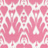 Lela Cotton Ikat fabric in berry color - pattern number 68583 - by Schumacher in the Ikat Collection collection