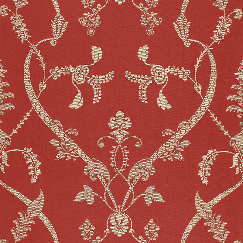 Parc Monceau fabric in grenadine color - pattern number 68622 - by Schumacher in the Timothy Corrigan collection
