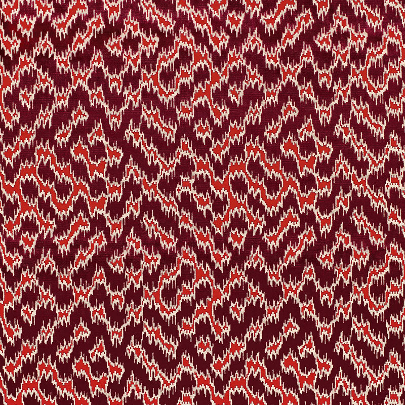 Serenissimo Velvet fabric in rouge color - pattern number 68672 - by Schumacher in the Chroma collection