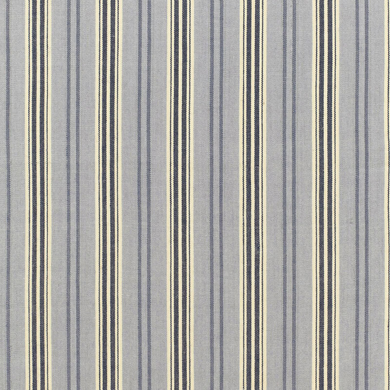 Loire Jute Stripe fabric in bleu color - pattern number 68690 - by Schumacher in the Chroma collection