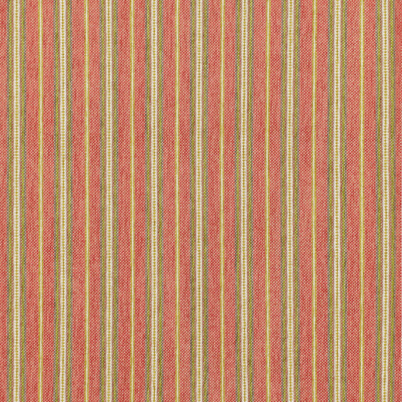 Toscana Stripe fabric in tuscan red color - pattern number 68730 - by Schumacher in the Chroma collection