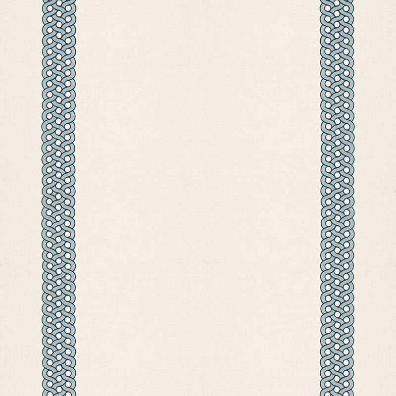 Mandeville Embroidery fabric in pacific color - pattern number 68770 - by Schumacher in the Timothy Corrigan collection