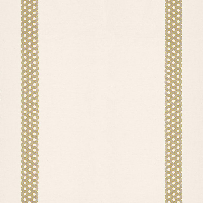 Mandeville Embroidery fabric in camel color - pattern number 68772 - by Schumacher in the Timothy Corrigan collection