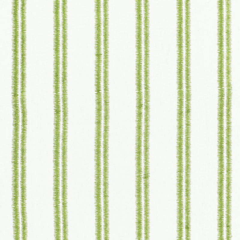 Paloma Embroidery fabric in grass color - pattern number 68791 - by Schumacher in the Chroma collection