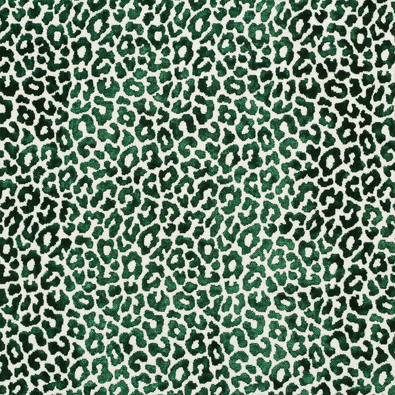 Madeleine Velvet fabric in emerald color - pattern number 68825 - by Schumacher in the Cut &amp; Patterned Velvets collection