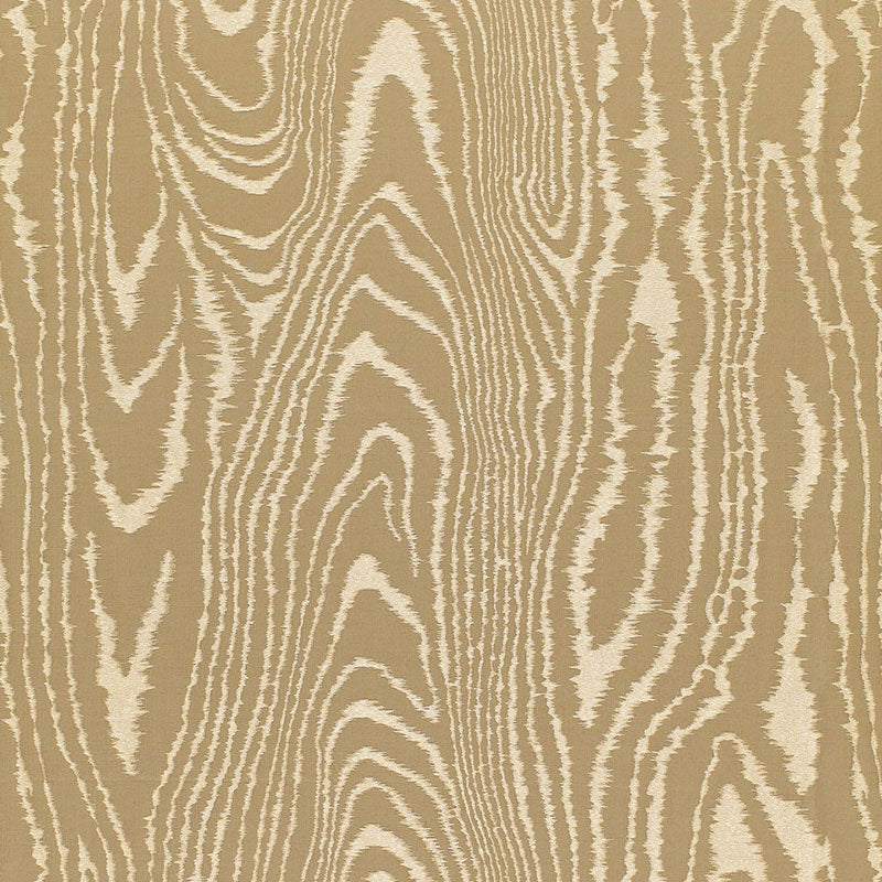 Faux Bois Moire Weave fabric in bronze color - pattern number 68830 - by Schumacher in the Chroma collection