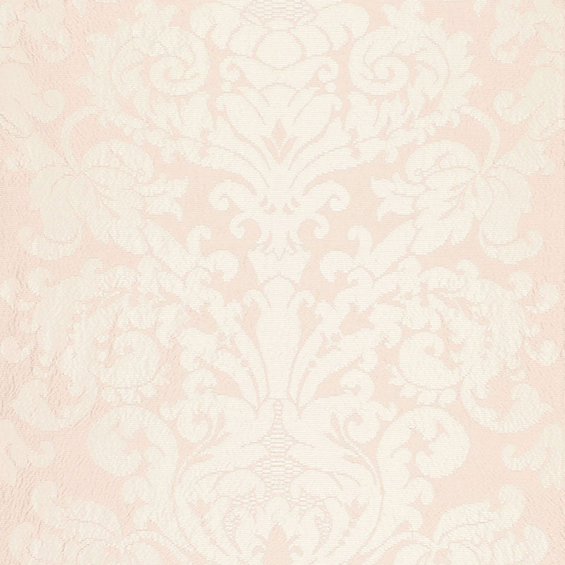 Chateau Silk Damask fabric in blush color - pattern number 68881 - by Schumacher in the Timothy Corrigan collection