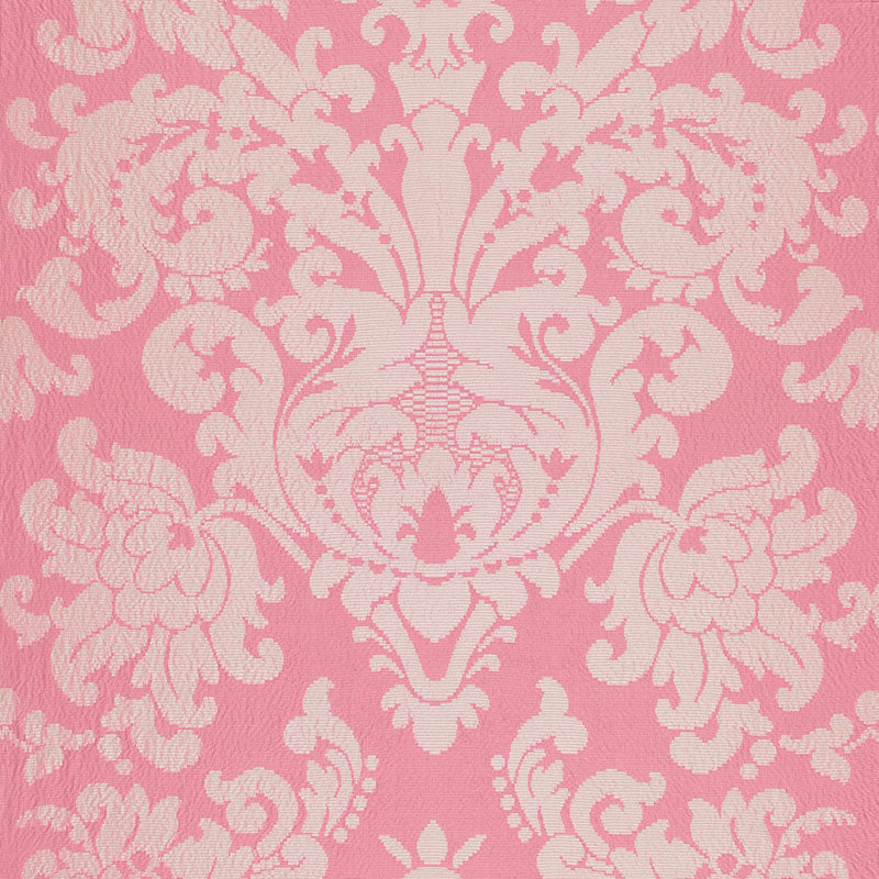 Chateau Silk Damask fabric in springtime color - pattern number 68882 - by Schumacher in the Timothy Corrigan collection
